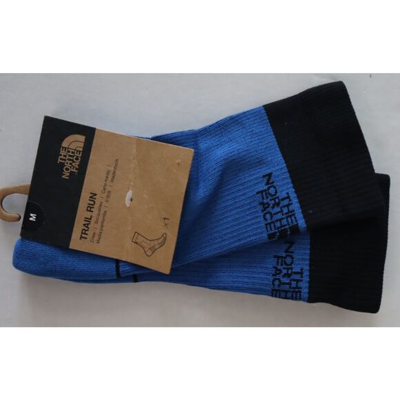 The North Face NF0A882FT4S Unisex Sz M Hero Blue Trail Running Crew Socks - Picture 7 of 7